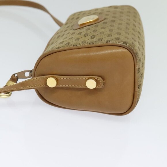 GUCCI Micro GG Canvas Shoulder Bag Vintage Beige Gold Auth BA4063 - Picture 4 of 16